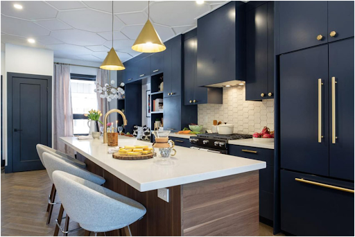 Modern Blue Kitchen Cabinets Ideas for Kitchen Remodel