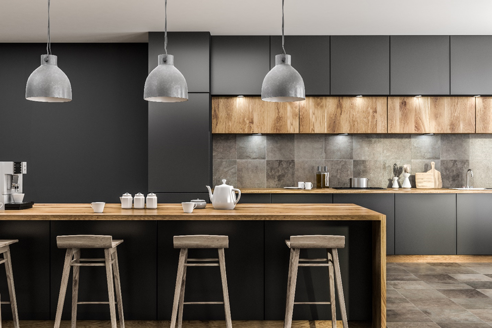 Reasons to Use a Contractor When Remodeling with Black Kitchen Cabinets